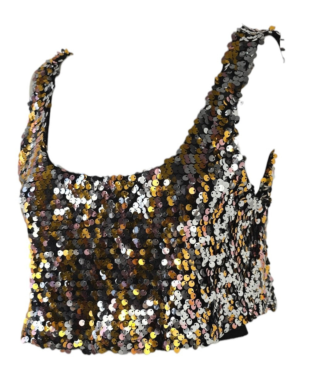 Top con paillettes