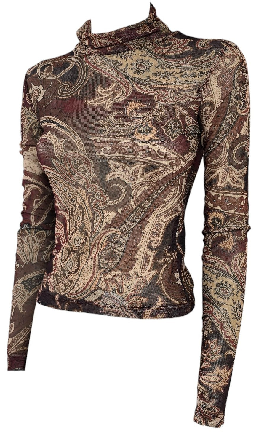 Maglia dolcevita a stampe
