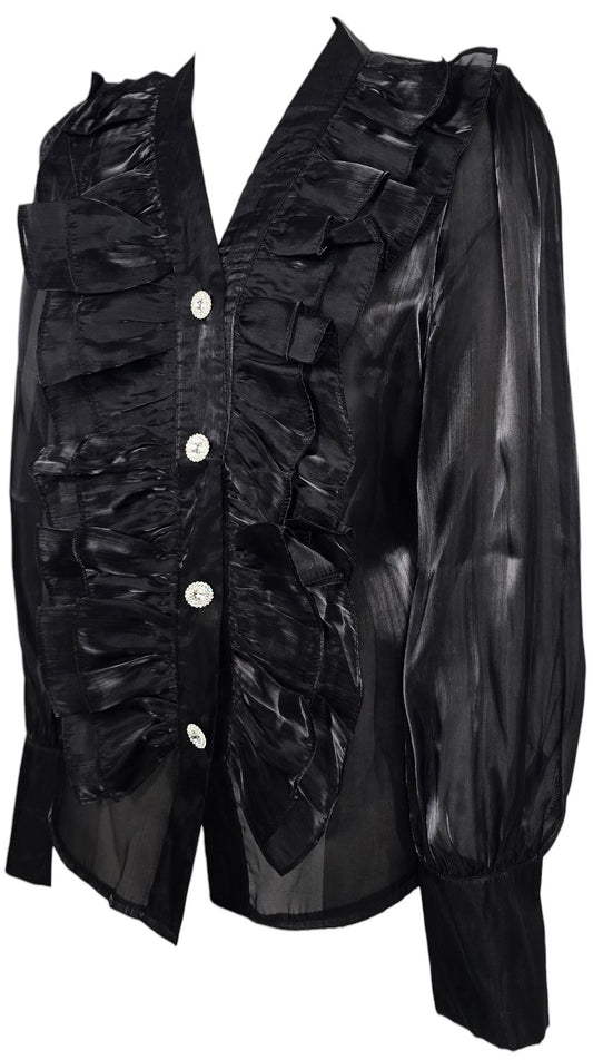 Camicia con volant