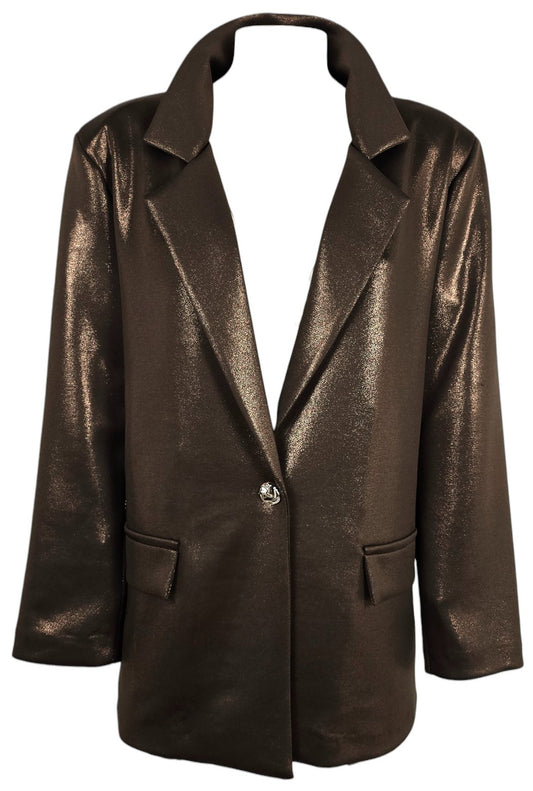Blazer laminato oversize
