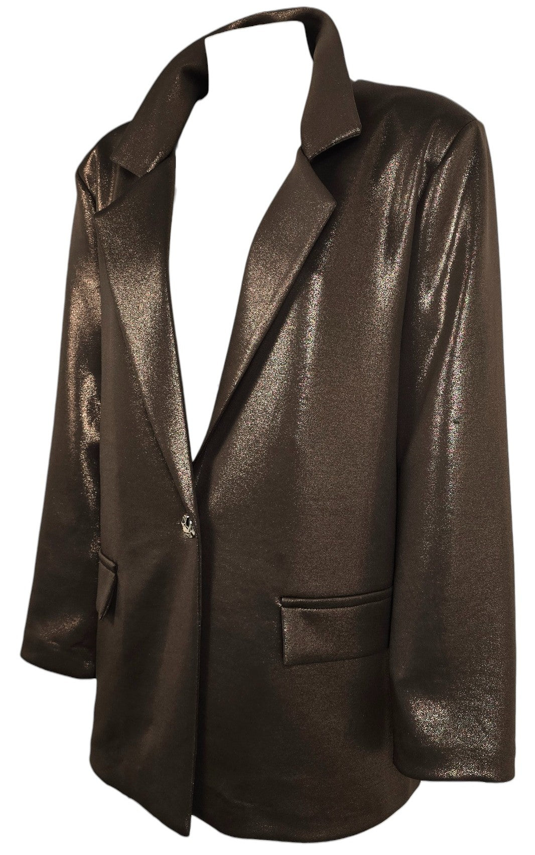 Blazer laminato oversize