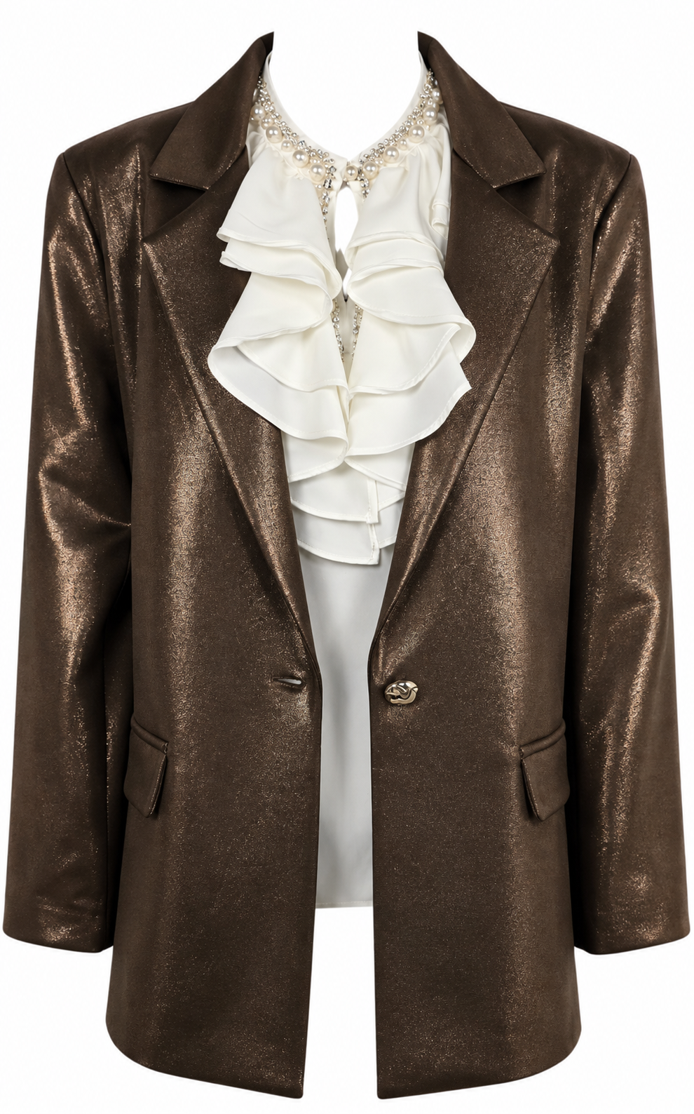 Blazer laminato over