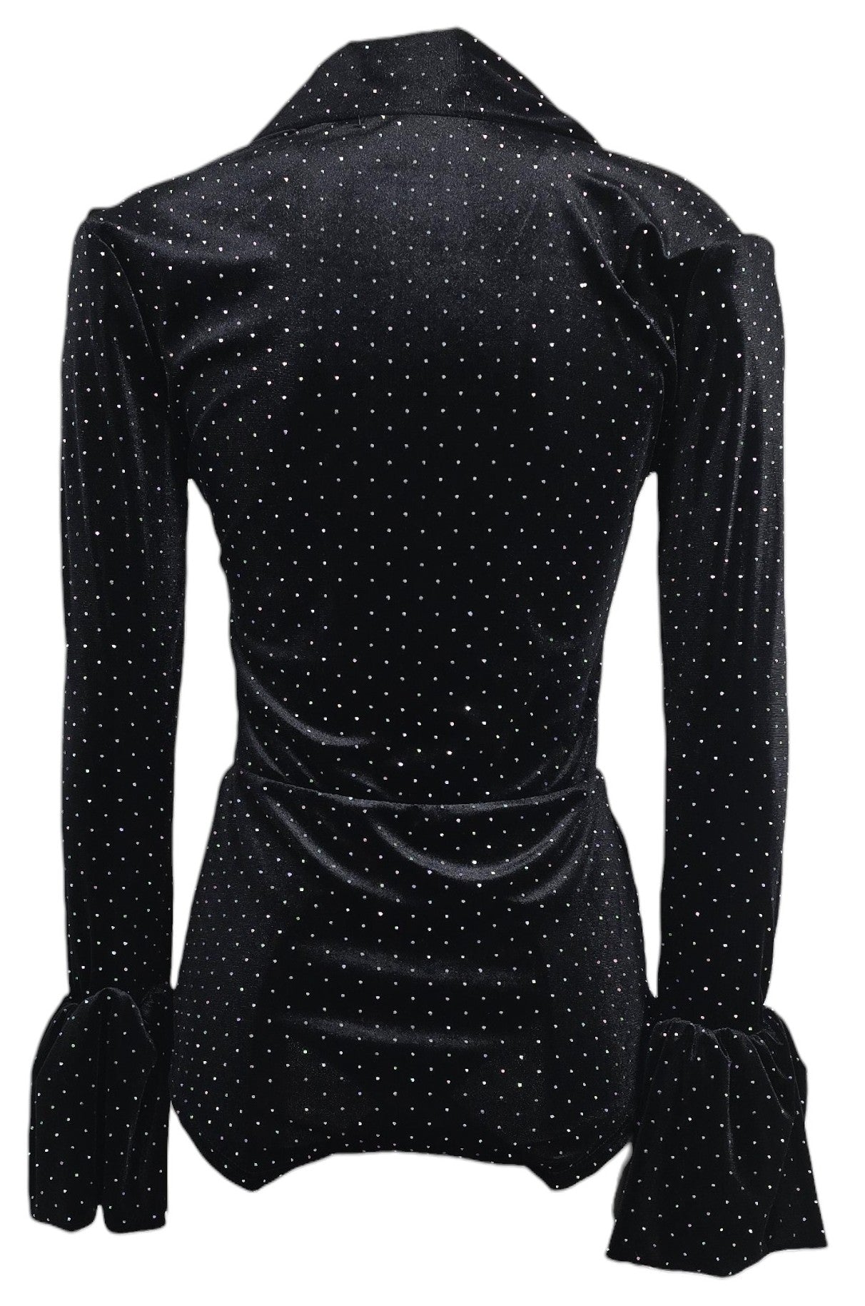 Tutina in velluto con strass