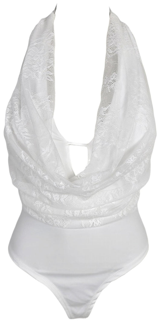 Top in pizzo bianco