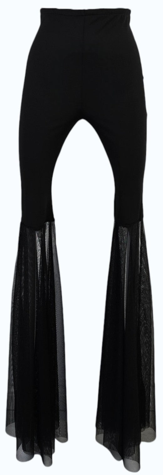 Leggings a zampa con velo