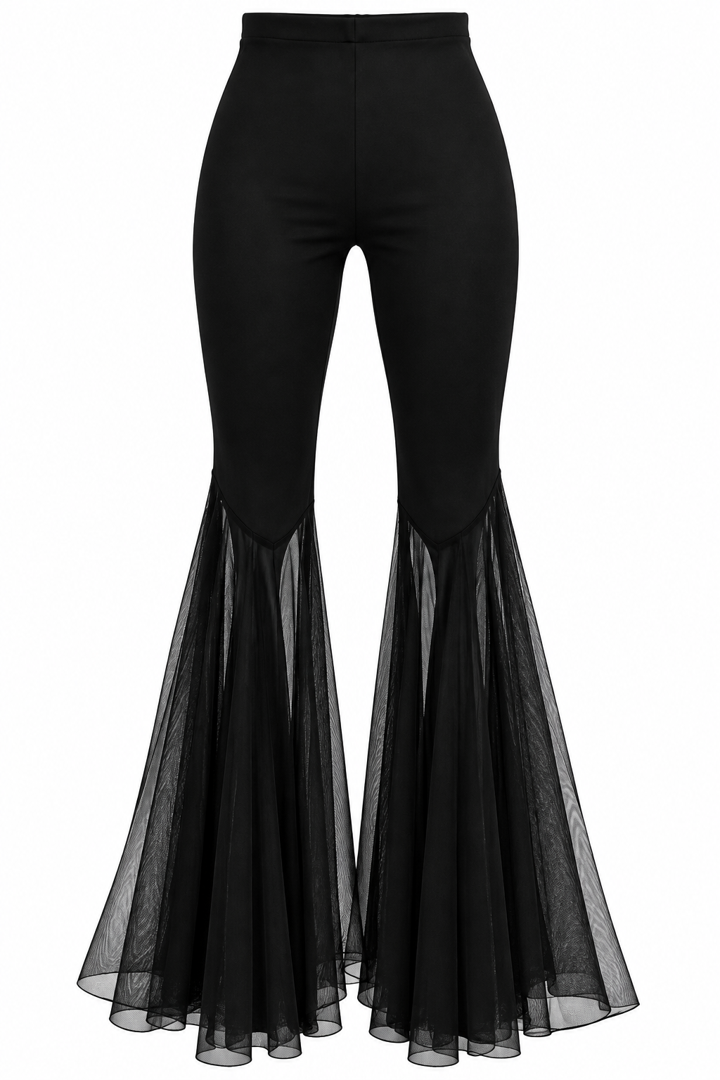 Leggings a zampa con velo