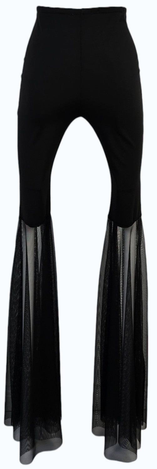 Leggings a zampa con velo