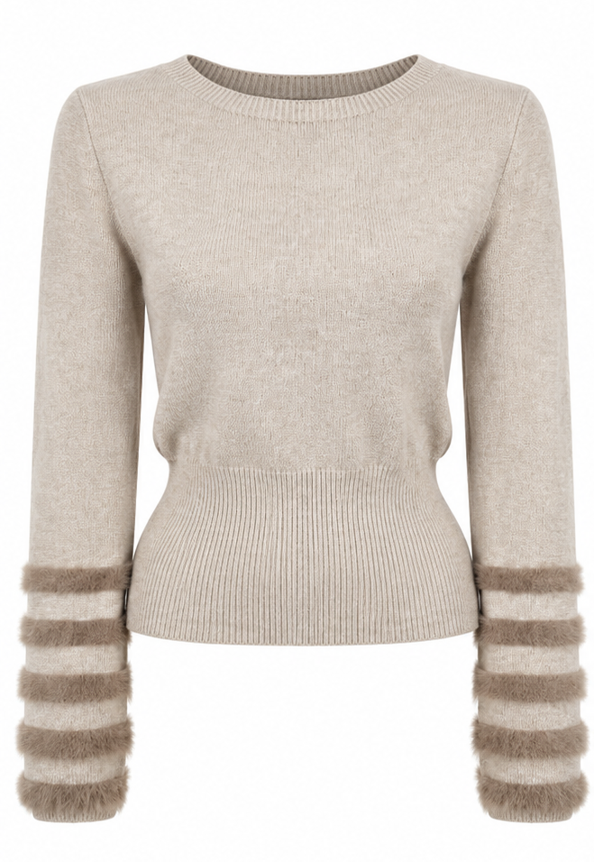 Maglia con maniche ecofur