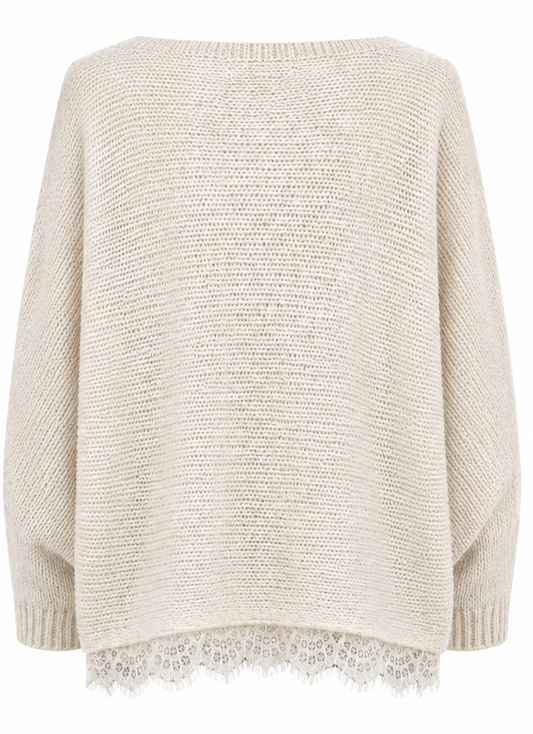 Maglione con pizzo