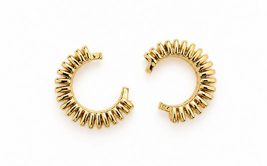 Orecchini Cuff con Castoni di Zirconi