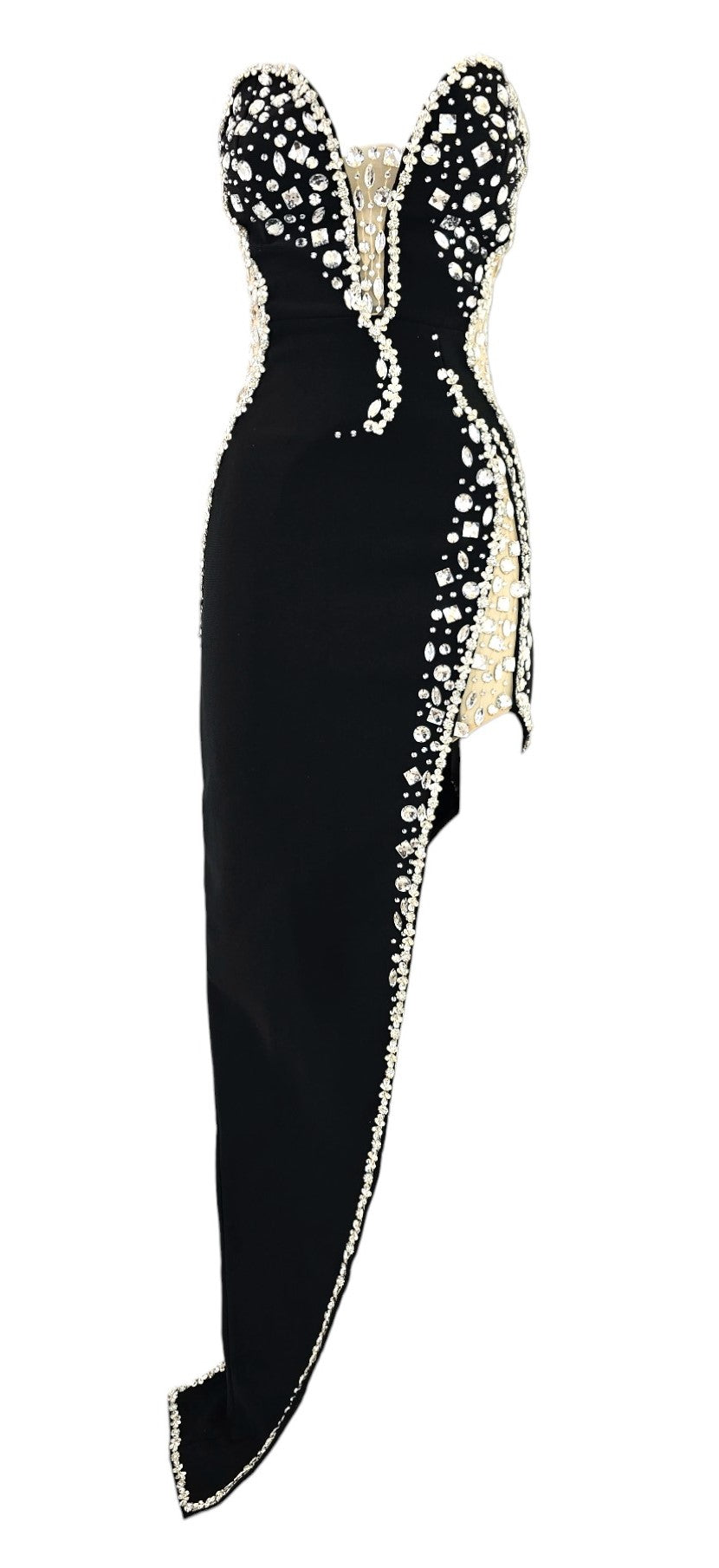 Elegant black luxury dress