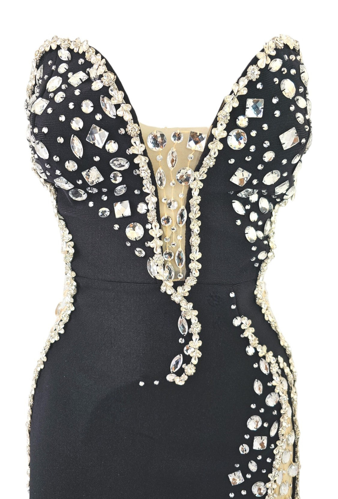 Elegant black luxury dress