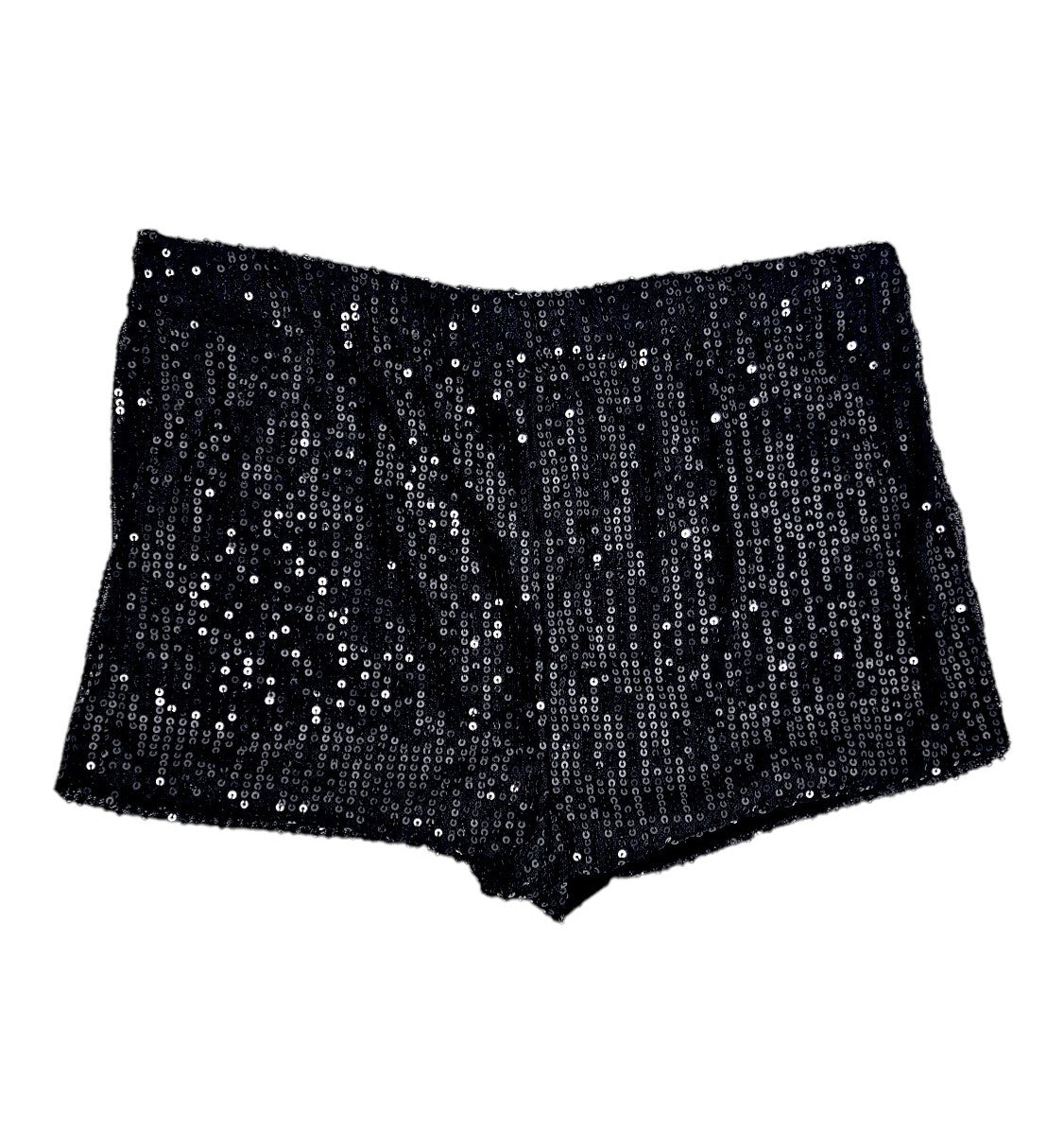 Shorts nero in paillettes