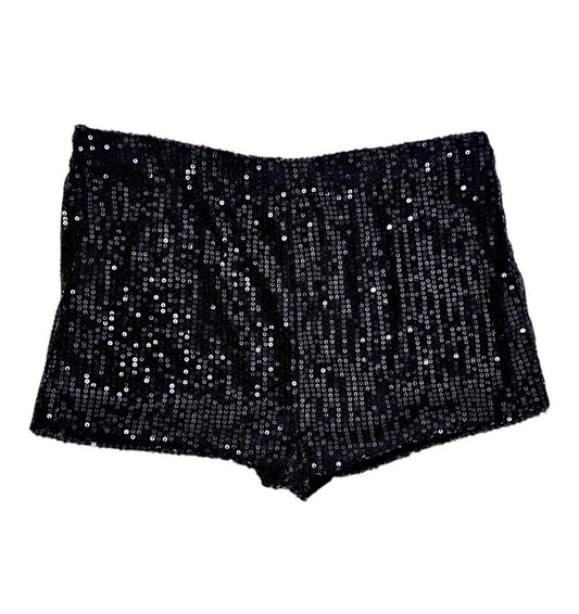Shorts nero in paillettes